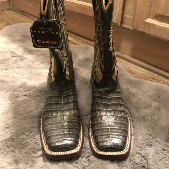 Ariat Exotics Caiman Alligator 6.5B - Picture 1 of 4